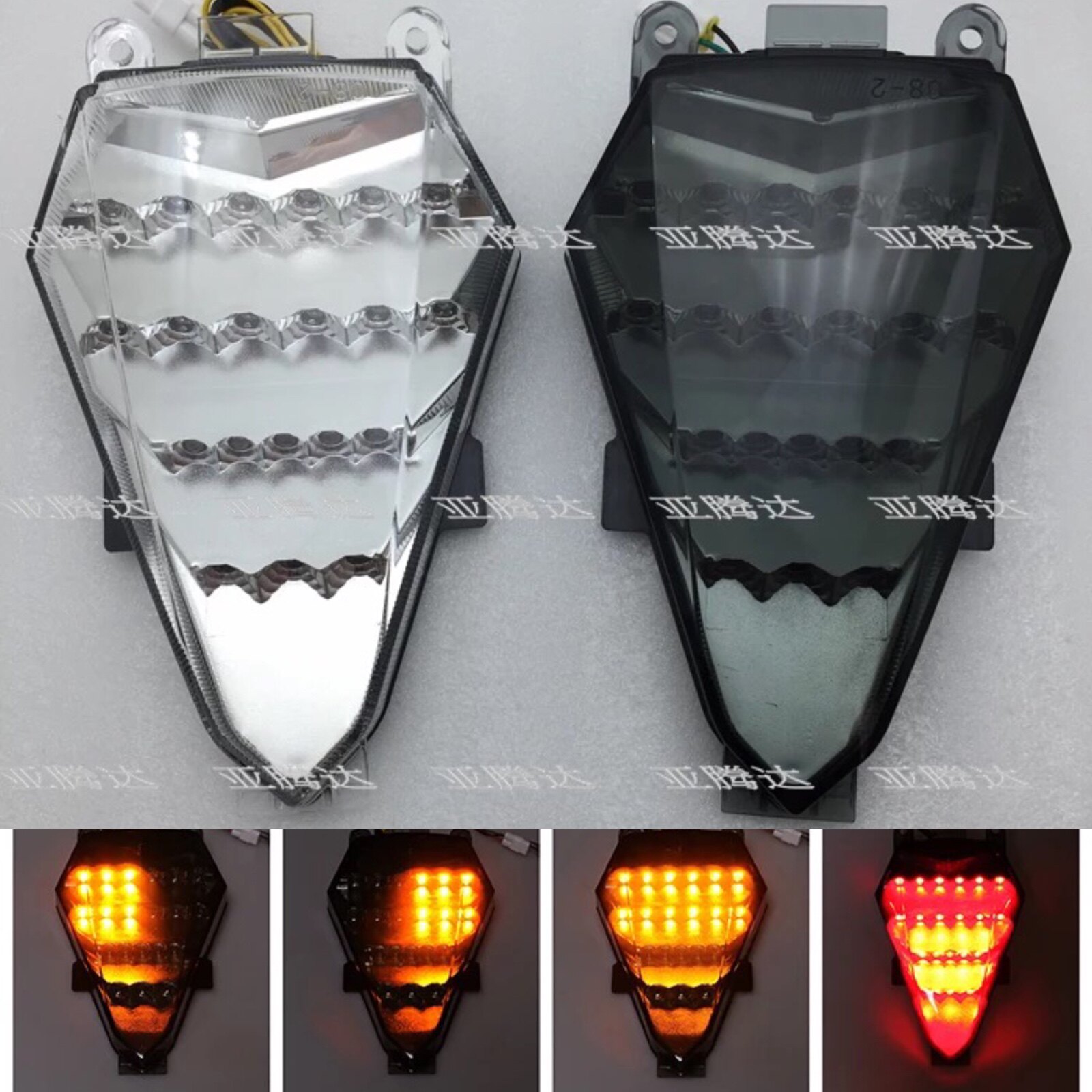 Apply Mountain leaf R6 06 07 07 09 08 10-12-15 10-12-15 years LED rear taillights rear brake light directional light