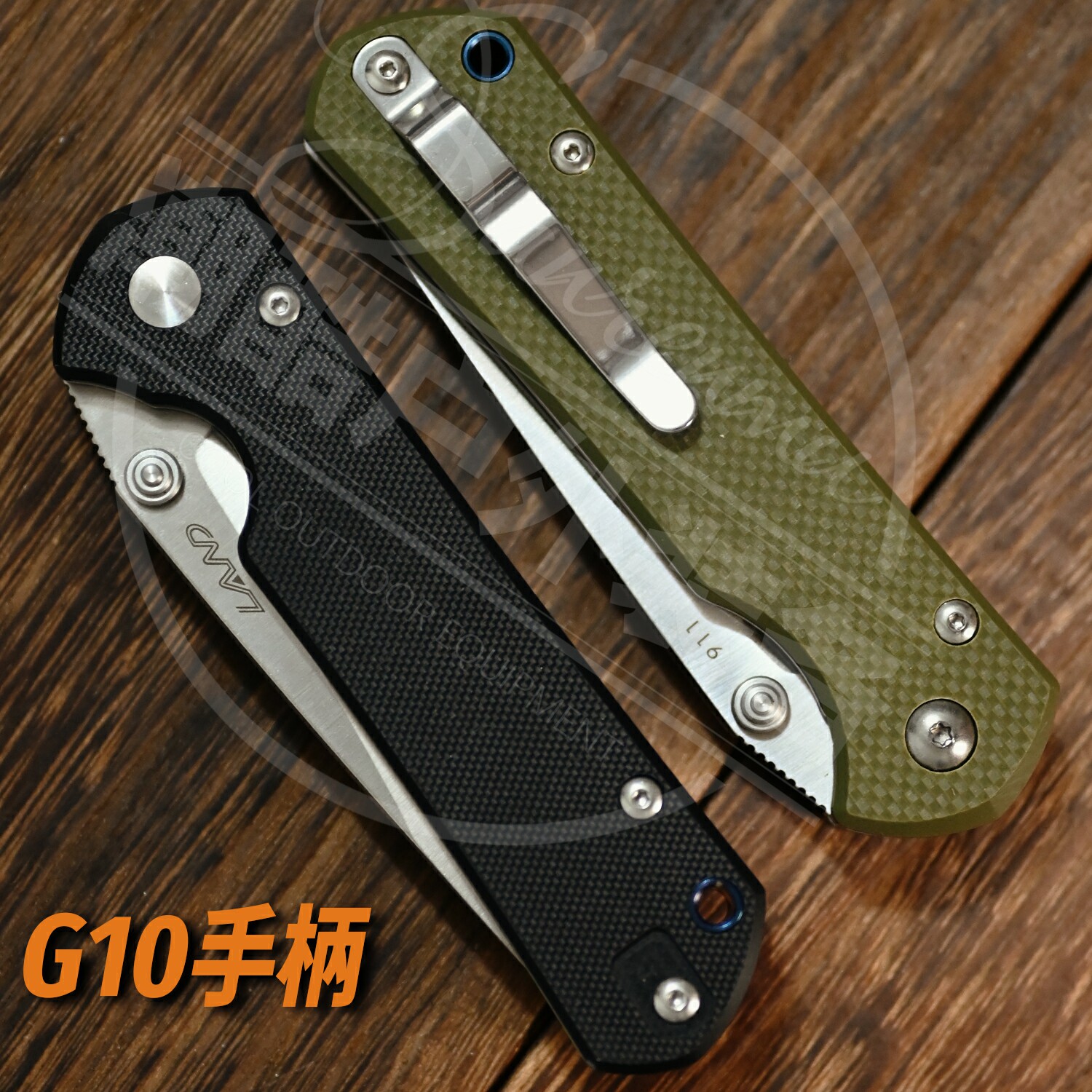 Three Blade LAND Wood 912 Outdoor Folding Knife 9 Series Fruit Knife