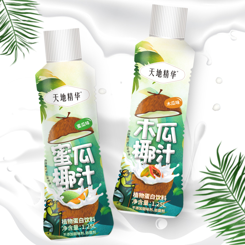 天地精华 蜜瓜椰汁 1.25L*6瓶 天猫优惠券折后￥49.9包邮（￥99.9-50）