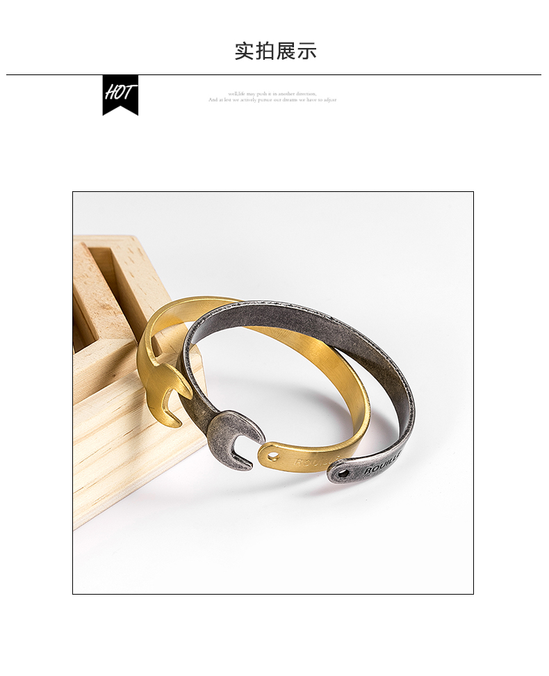 Châu Âu và Hoa Kỳ thương hiệu thủy triều ban đầu vòng tay vàng 18k