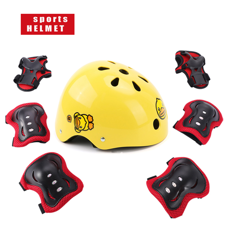 Children wheel slide skateboard anti-fall protective gear set for men and women neutral bike riding balance car Sport Safety kneecap