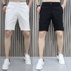 New summer style men's white stretch trendy youth trousers