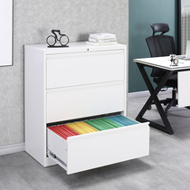 Office short cabinet hanging fishing Cabinet two three four bucket card box data cabinet drawer filing cabinet quick work iron sheet cabinet wide card