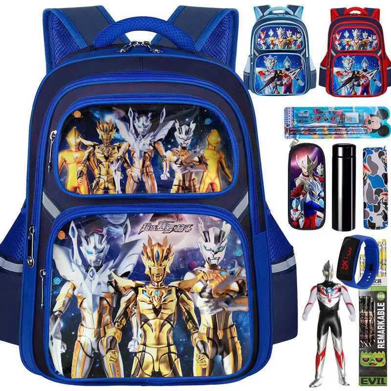 Children's Schoolbags, Primary School Students' Spine Protection and Burden Reduction, First Grade Boys, Boys in Grades Three to Six, Backpacks, Tutoring Superhero Children's Schoolbags, Primary School Students' Spine Protection and Burden Reduction, First Grade Boys, Boys in Grades Three to Six, Backpacks, Tutoring Superhero