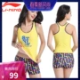 Đồ bơi Li Ning, váy một mảnh của phụ nữ, đồ bơi, không có thép, mỏng, che bụng, áo tắm xẻ phẳng - Bộ đồ bơi One Piece 	đồ bơi nữ liền thân có tay	