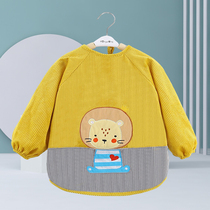 Childrens hood increased anti-wear anti-dirty light Core suede hooded sweatshirt Autumn winter apron 0-6-year-old male and female child protective clothing