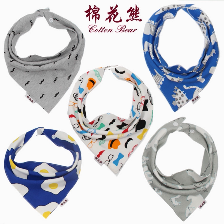 Clearance baby bib cotton triangle scarf male and female baby cotton bib spring and summer large children's scarf - Taobao