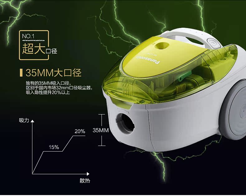 Máy hút bụi gia đình Panasonic nằm ngang giường ngủ cầm tay mạnh mẽ ngoài mites nhỏ hút chân không mạnh mẽ - Máy hút bụi đánh giá robot hút bụi xiaomi