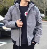 American direct mail Tommy hooded Tommy men thick hooded jacket jacket jacket jacket cotton suit