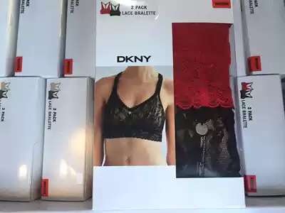 American direct mail D * KNY women's lace underwear Y-shaped baby bag without steel ring bra 2 pieces