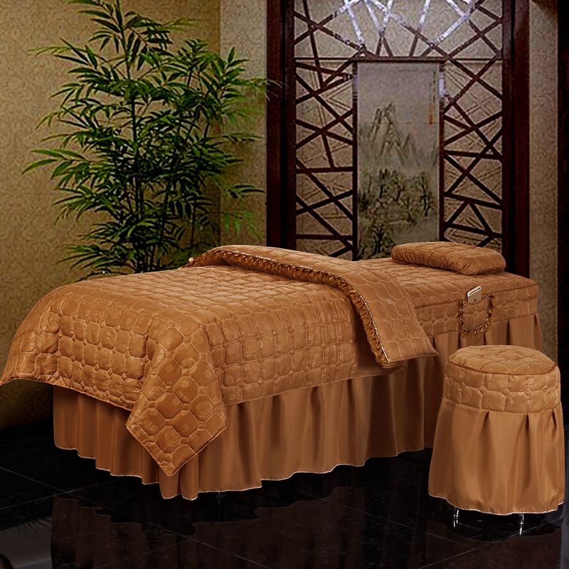 Vẻ đẹp giường bìa bốn bộ của vẻ đẹp đơn giản massage therapy massage giường gội đầu giường đặc biệt bìa tùy chỉnh đặc biệt