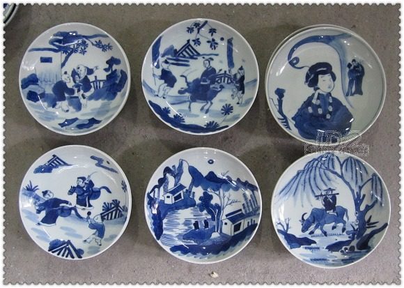 Supervalues Recommended Jingdezhen Ceramic instrumental hand-painted antique green flower series Decorative Seat Sitting Tray Hanging Disc Pendulum