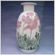 Value recommended Jingdezhen ceramics hand-painted Zhongcai (Lichun) decorative straight bottle countertop vase