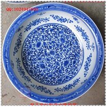 Superworth recommended Jingdezhen ceramic ware imitation ancient green flower tangled branch grain fish tank water shallow art bowl fish basin