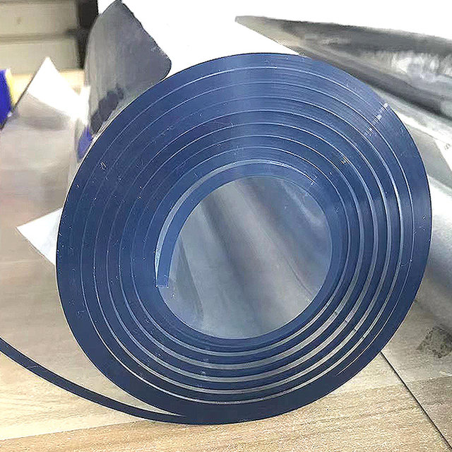 Full roll of soft glass transparent plastic PVC tablecloth waterproof table protective film commercial crystal plate rubber mat