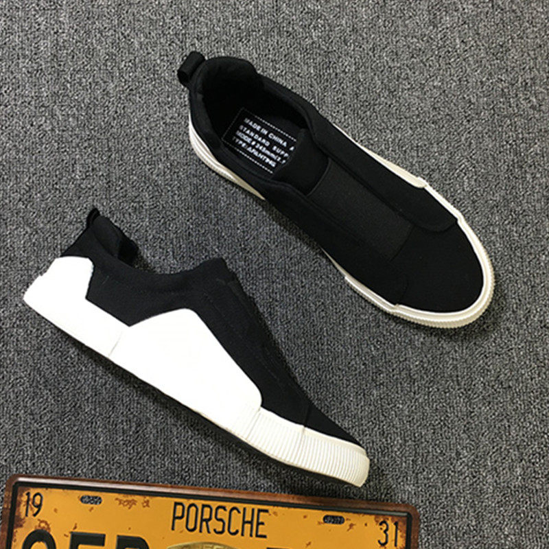 Hong Kong Tongan Supreme Men's shoe Chaurette Breathable Little White Shoes A Foot Pedal Flat-Flat Casual Board Shoes