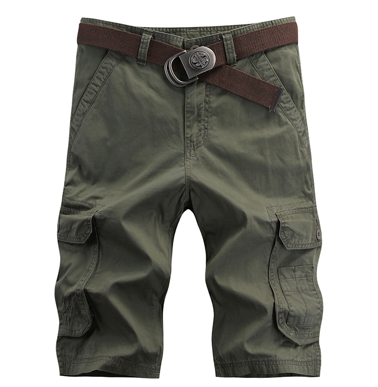 Mùa hè cắt quần nam dụng cụ quần short giản dị nhiều túi lỏng ống thẳng cộng với phân bón XL thể thao ngoài trời quần short nam