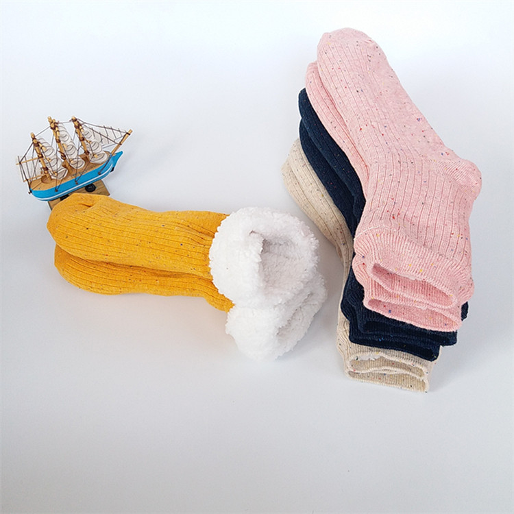 Vớ nữ mùa đông cộng với nhung dày ấm vớ sock tự lái túi ngủ lều chống đông vớ mới siêu dày màu sợi vớ vớ tất nam đẹp