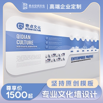 Corporate culture wall Company high-end brand culture wall stickers Team style background wall Company culture wall design