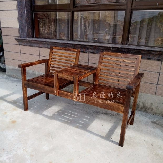 Ghế carbon bảo quản gỗ ban công sân vườn giải trí bàn ghế trong nhà Trung Quốc đồ gỗ rắn đôi bàn cà phê ngoài trời bàn trà ngoài trời