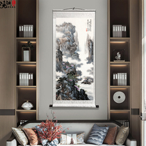 Five blessings come to the door good luck calligraphy and painting decoration hanging painting vertical decoration living room calligraphy mounting office scroll