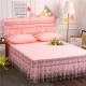 Châu Âu ren bedspread giường váy một mảnh giường nệm bìa 1.8m nệm bảo vệ nắp trượt mùa hè ren - Váy Petti