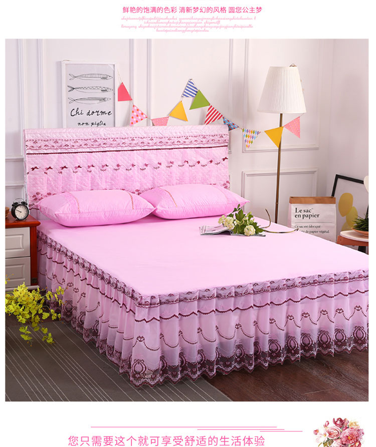 Châu âu ren giường bìa giường váy mảnh duy nhất 1.8 m trải giường cover mùa hè ren nệm bìa trượt