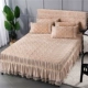 Châu Âu phương pháp ấm áp nhung chăn váy đơn mảnh dày flannel bedsheet san hô lông cừu giường trampoline bao gồm