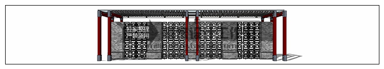 T73 现代廊架SU模型新亚洲新中式花架欧式风雨连廊sketchup景...-38