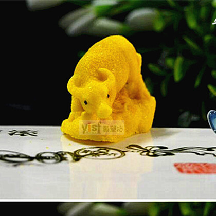 Salt carving mold Ice carving mold Agar carving mold Sugar art mold Old birthday star Art plastic square mold cow zodiac cow