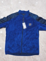 New blue fleece jacket and trousers warm suit autumn and winter fleece jacket and trousers fire blue zipper fleece jacket and trousers