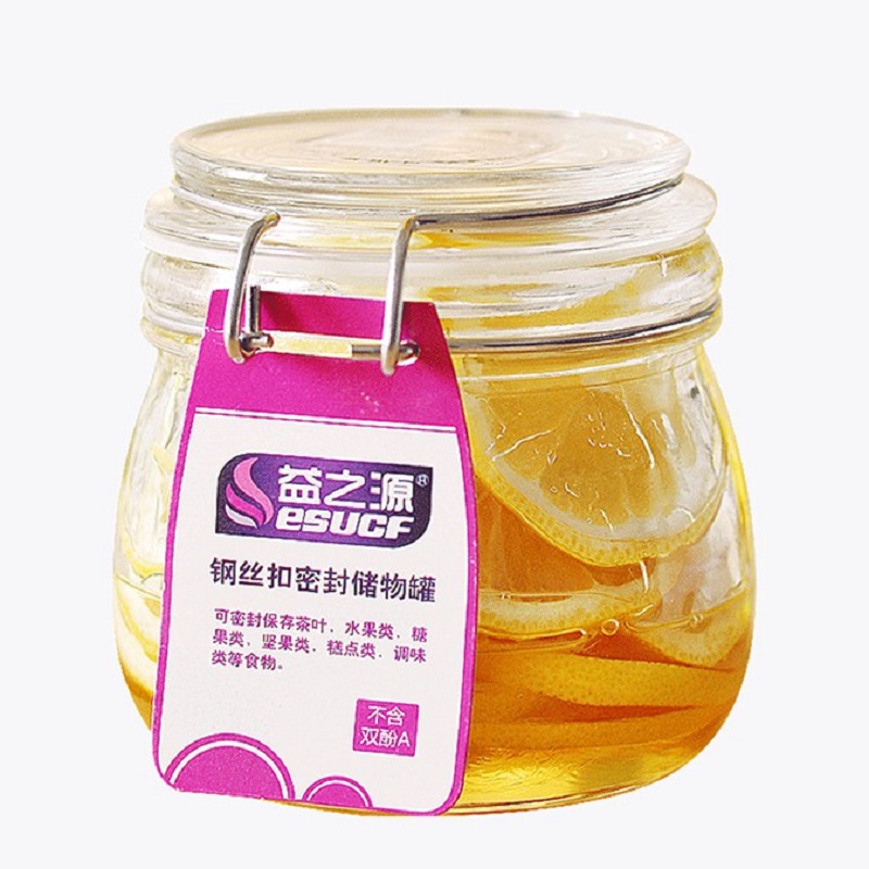 密封罐玻璃储物罐子蜂蜜柠檬食品罐头瓶腌制罐小泡菜坛子带盖瓶子-实得惠省钱快报