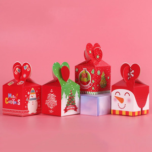 圣诞节平安夜苹果包装盒3个