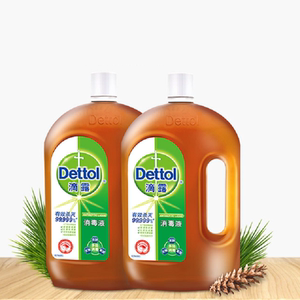 滴露消毒液家用杀菌衣物内衣内裤儿童消毒水洗衣机地板除菌1.5L*2