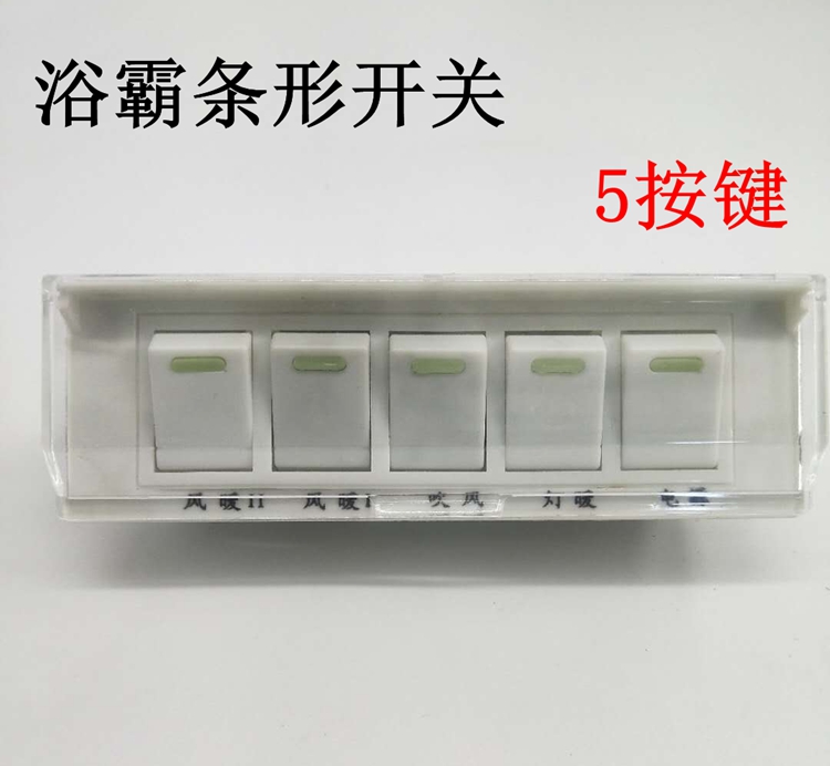 Home Wall-mounted Bath Bully Five Open Switch 16A Wall-mounted Bath Bully Switch Warm Air Bath Bulbath 5 Switch Universal