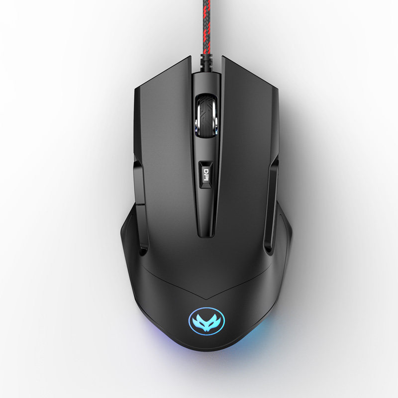 [USD 53.43] Fire and Silver Fox Wired Silent Mouse USB Game cf ...