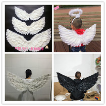 Children Angel Wings Adult Angel Wings Props Feather Wings Stage Performance Bridal Flower Dress Costume