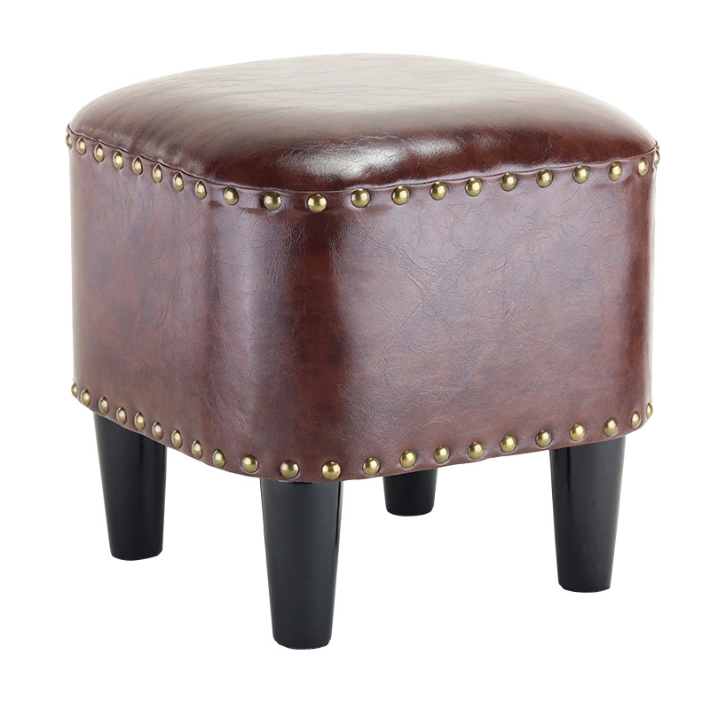 langduo low stool american sofa leather pier shoe stool household children's small stool