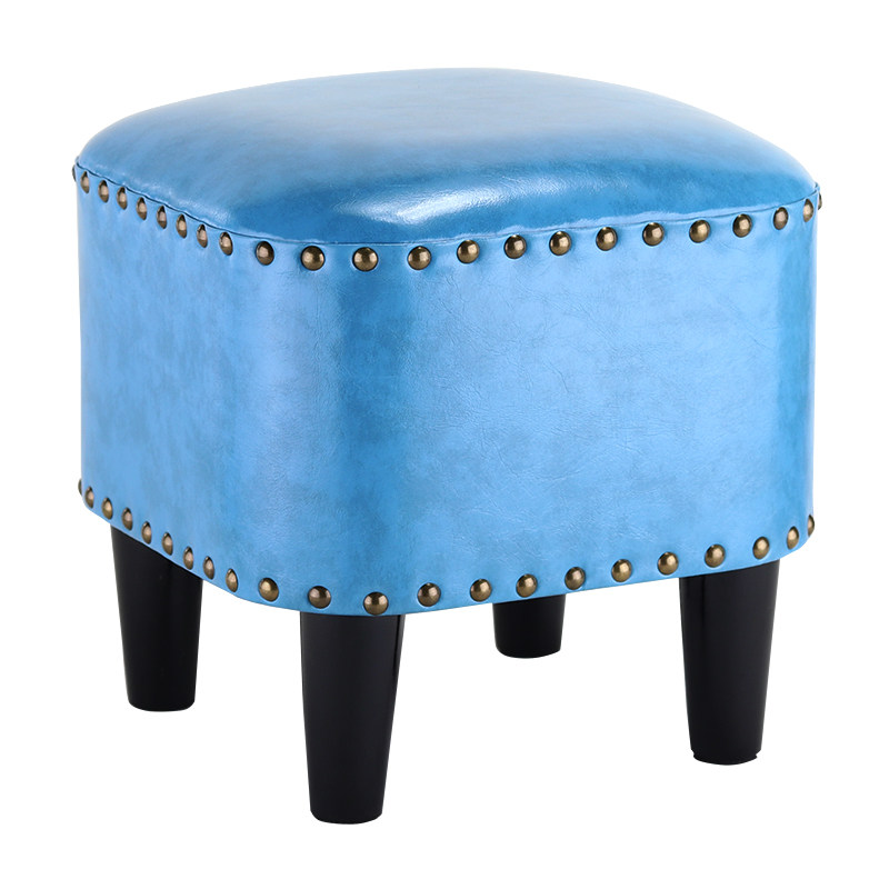 langduo low stool american sofa leather pier shoe stool household children's small stool