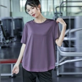Одежда для йоги для спортзала, спортивная футболка с коротким рукавом для тренировок, большой размер, для бега, оверсайз, короткий рукав