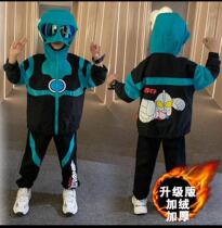 Ottman Boy Clothes Spring Autumn Season 2022 New Boy Suit Thin Suede Spring Childrens Handsome Children Handsome