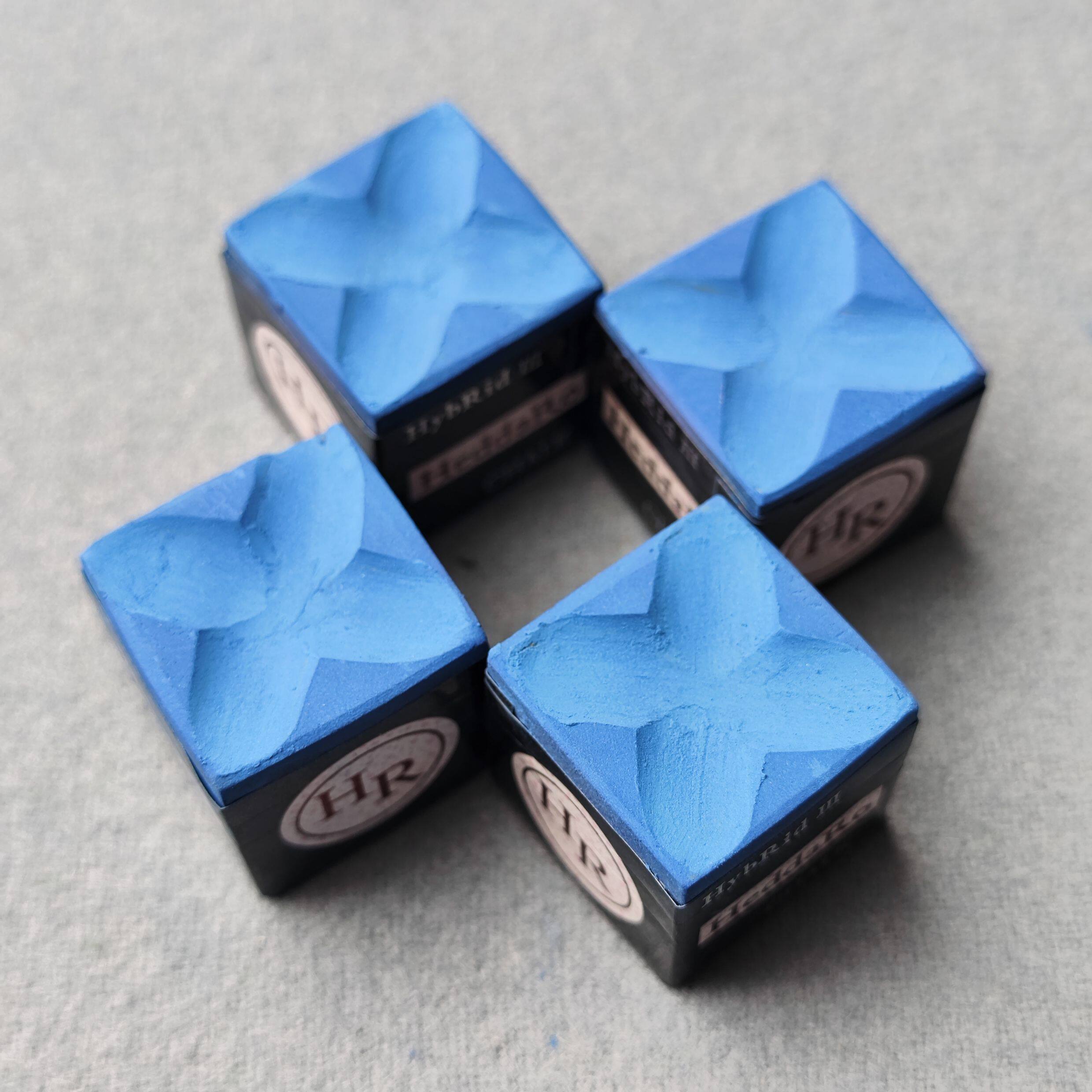 Мел для кия 主播手工磨十字花巧克粉 hr伯威紫粉中八九球