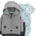 Carters mùa thu mới áo ba lỗ trùm đầu quần Xiêm quần nam kho báu quần áo trẻ em 121I882 áo giữ nhiệt trẻ em Áo liền quần