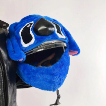 Cartoon cute ski helmet windproof and warm decoration Stitch electric bike riding warm hat cover mask hood