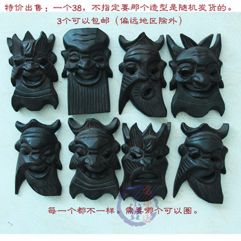 Wood Carving, Folk Handicrafts, Purely Handmade, Mask Crafts, Approximately 10*16cm Decorative Piece