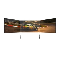 Three-screen display Aluminum pylons for simulation racing special Triple monitor mount