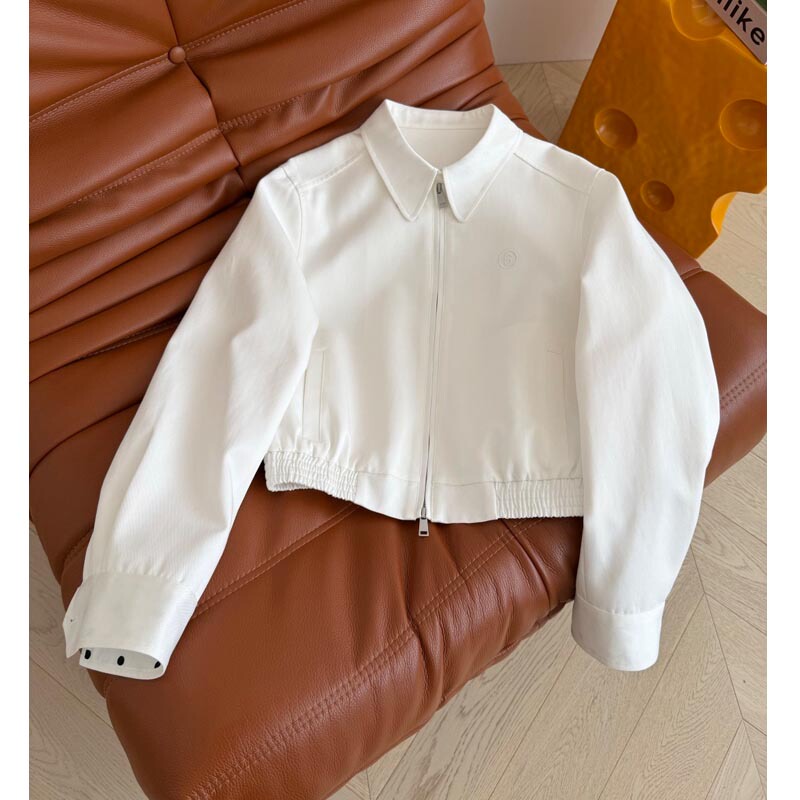 Nanyou High-Quality Retro Stylish Jacket, High-End Chic Coat, 2026 New Trendy White Top