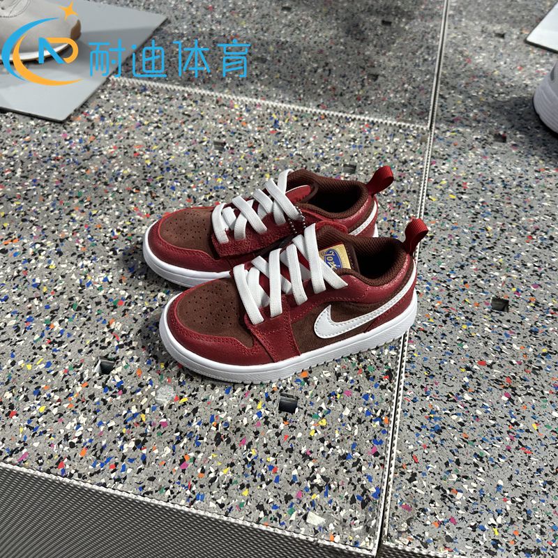 Jordan/Jordan Genuine Aj1 Basketball Shoes for Young Children with Velcro, Lightweight, Wear-Resistant, Casual Sneakers Hf3204