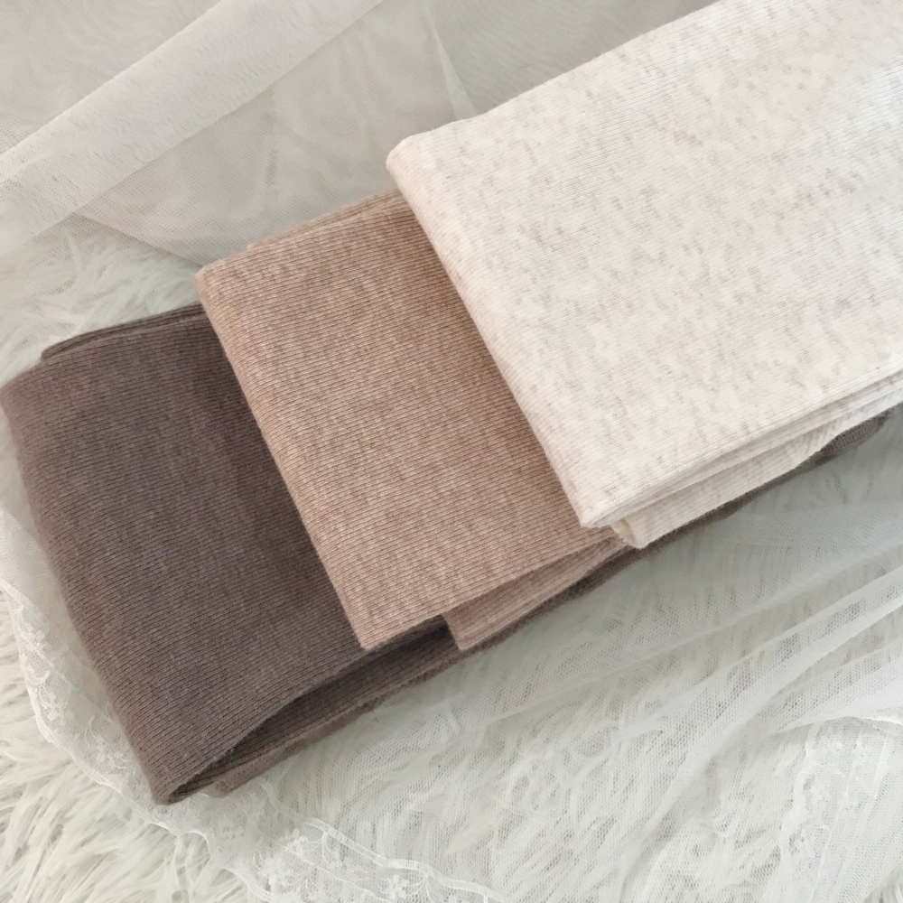 AY To films Autumn and winter Morandi color smoked purple camel oat white vertical stripe flat leggings