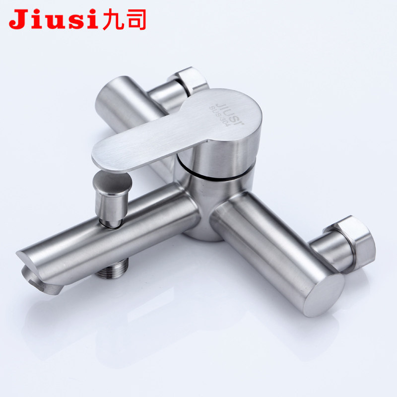 SUS304 stainless steel shower tap bathtub hanging wall type shower cool water mixing valve bathroom concealed switch hot and cold